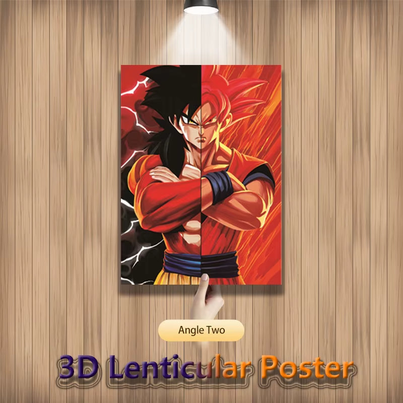 Anime Figures 3D Lenticular Poster DB