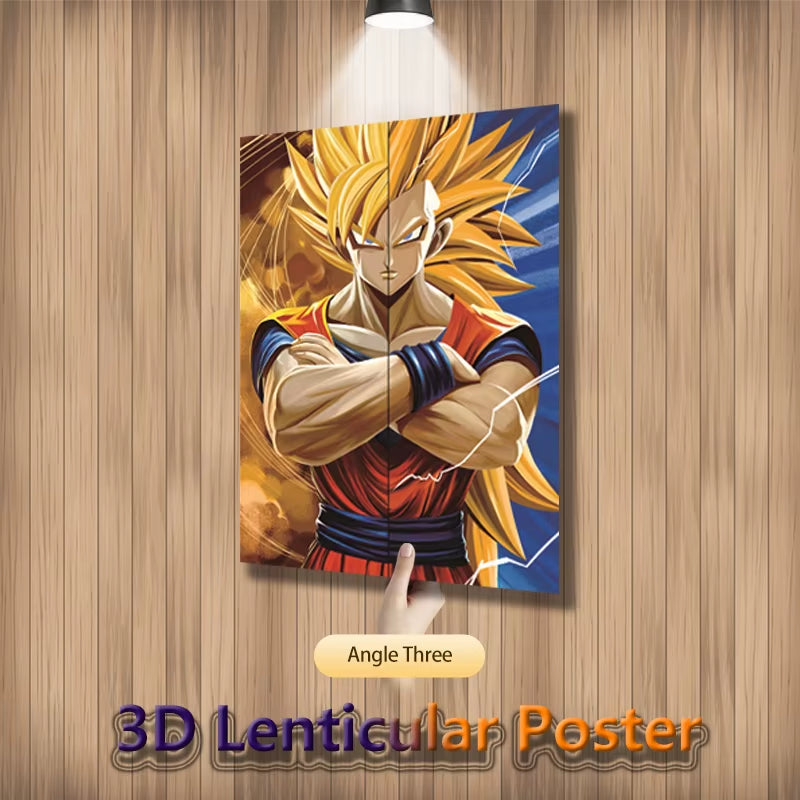 Anime Figures 3D Lenticular Poster DB