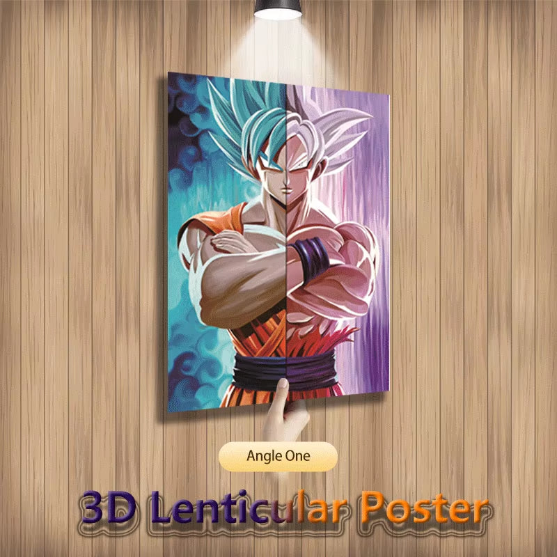 Anime Figures 3D Lenticular Poster DB