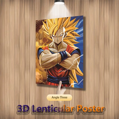 Anime Figures 3D Lenticular Poster DB